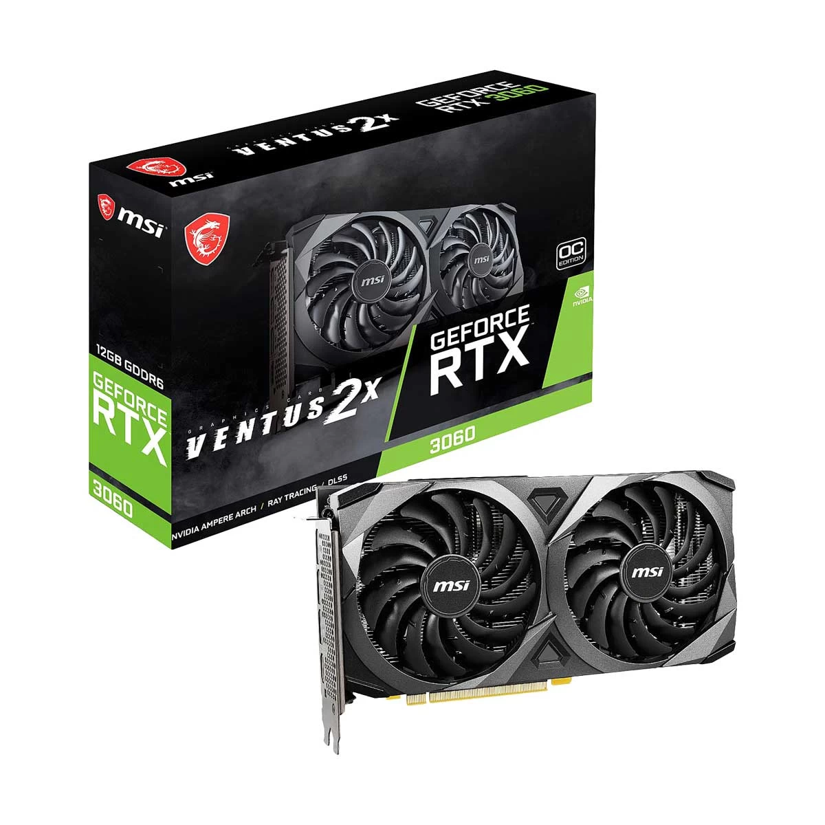 MSI GeForce RTX 3060 VENTUS 2X 12G OC 12GB GDDR6 Graphics Card Janani
